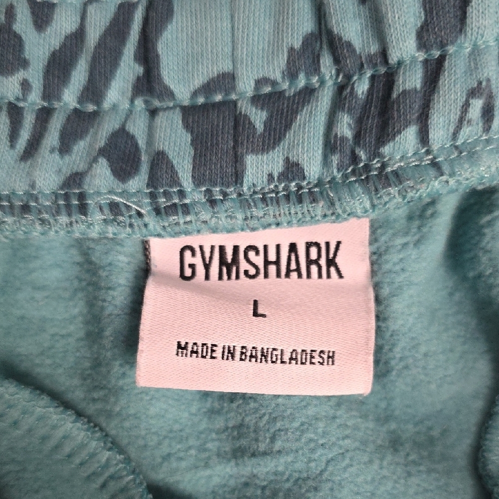 Gymshark Women’s Adapt Animal Seamless Workout Shorts - Teal - Size L - Picture 4 of 9